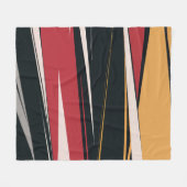 Vetgedrukte Abstracte geometrische kunst Fleece Deken (Voorkant (Horizontaal))