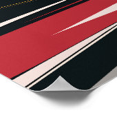 Vetgedrukte Abstracte geometrische kunst Poster (Hoek)