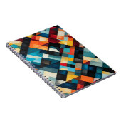 Vetgedrukte Abstracte geometrische patroonkunst Notitieboek (Rechterzijde)