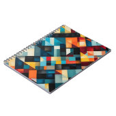 Vetgedrukte Abstracte geometrische patroonkunst Notitieboek (Linkerzijde)