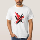 Vetgedrukte Abstracte geometrische vormen Modern T T-shirt (Voorkant)