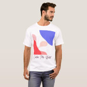 Vetgedrukte Abstracte kleurensplash T-shirt (Voorkant volledig)