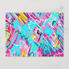 Vetgedrukte Abstracte kunst Briefkaart