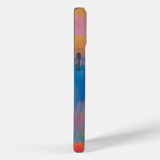 Vetgedrukte Abstracte kunst in Pinks en Blues Case-Mate iPhone Case (Achterkant / Rechts)