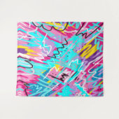 Vetgedrukte Abstracte kunst Wandkleed (Voorkant (horizontaal))