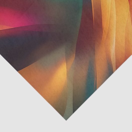 Vetgedrukte Abstracte penseelstreek Tissuepapier (Detail)