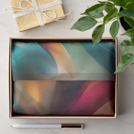 Vetgedrukte Abstracte penseelstreek Tissuepapier (Geschenk)