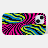 Vetgedrukte Abstracte Zebra Stripe in felle kleure Case-Mate iPhone Case (Achterkant (horizontaal))