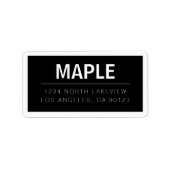 Vetgedrukte achternaam of handelsmerk | Tekst met  Etiket (Voorkant)