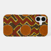 Vetgedrukte Afrikaanse print iPhone 16 Hoesje (Achterkant horizontaal)