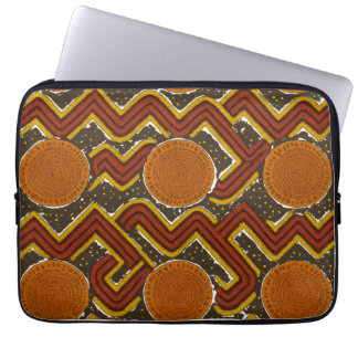Vetgedrukte Afrikaanse print Laptop Sleeve