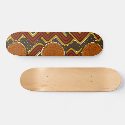 Vetgedrukte Afrikaanse print Persoonlijk Skateboard (Horizontaal)