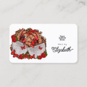 Vetgedrukte Afro-Amerikaanse Nail Salon Design Visitekaartje (Voorkant)