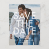 Vetgedrukte bedekking Save the date Briefkaart (Voorkant)