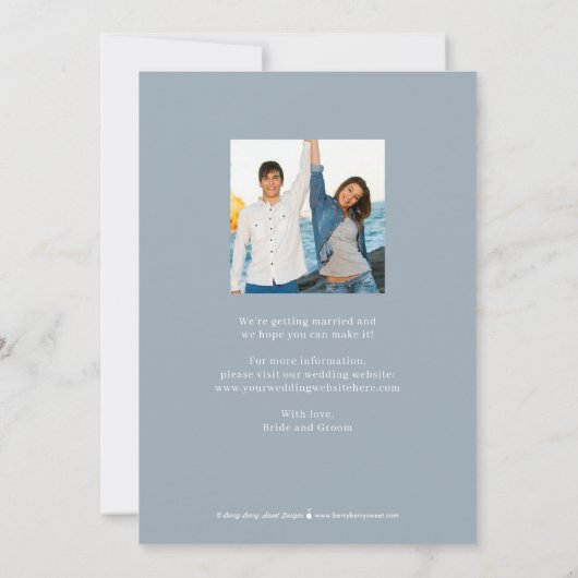 Vetgedrukte bewerkbare kleur bewaar de Kaart Datum (Achterkant)