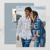 Vetgedrukte bewerkbare kleur bewaar de Kaart Datum (Voorkant / Achterkant)