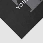 Vetgedrukte bewerkbare tekst | Zwart Wit & Grijs Tissuepapier (Detail)