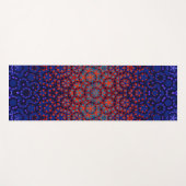 Vetgedrukte blauwe en rode patroon yoga mat (Voorkant (horizontaal))