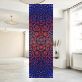 Vetgedrukte blauwe en rode patroon yoga mat