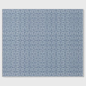 Vetgedrukte blauwe geometrische diamant Starburst Cadeaupapier (Vlak)