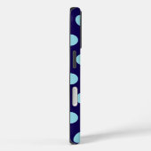 Vetgedrukte blauwe stippen Case-Mate iPhone case (Achterkant / Rechts)