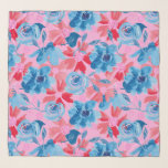 Vetgedrukte Bloemen in Rood Roze en Blauw Sjaal<br><div class="desc">Wikkel jezelf in levendige bloemen met deze rode, blauwe & roze Rhapsody chiffon sjaal! Met gedurfde rode en blauwe bloemen, roze bloemenharten en speelse stippen op een frisse witte achtergrond, is deze lichtgewicht, luchtige sjaal het perfecte statement-accessoire. Of het nu gaat om het aankleden of het toevoegen van een pop...</div>