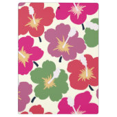 Vetgedrukte bloemen veelkleurig klembord (Achterkant)