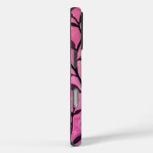 Vetgedrukte bloemkunst in roze Case-Mate iPhone case (Achterkant / Rechts)