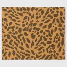 Vetgedrukte cheetah print inpakpapier