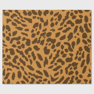 Vetgedrukte cheetah print inpakpapier