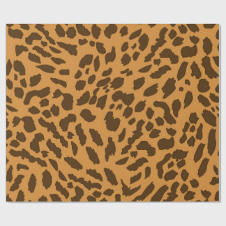 Vetgedrukte cheetah print inpakpapier