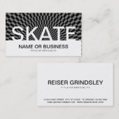 vetgedrukte cheques op SCHAATS Visitekaartje (Voorkant / Achterkant)