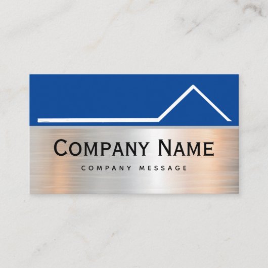 Vetgedrukte dakreparaties en onderhoudsservice Met Visitekaartje (Voorkant)