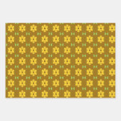 Vetgedrukte decoratieve kunstbloem inpakpapier vel (Voorkant)