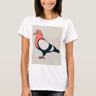 Vetgedrukte Duif: Modern T-shirt