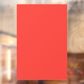 Vetgedrukte effen rode achtergrond raamsticker (Vel 2)