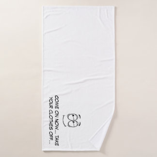 Vetgedrukte en badhanddoek