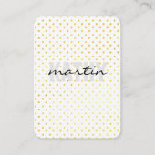 Vetgedrukte en cursieve tekst Polka Dots Visitekaartje (Voorkant)