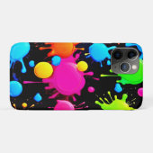 Vetgedrukte en heldere verfspatten Case-Mate iPhone case (Achterkant (horizontaal))