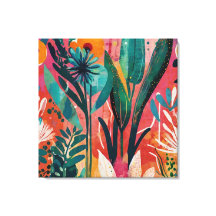 Vetgedrukte en levendige bloemenacryl kleurrijke b