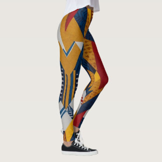 Vetgedrukte en moderne patronen - geometrische fus leggings