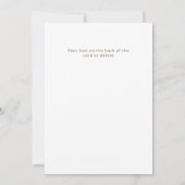 Vetgedrukte enkele foto moderne bruiloft save the date (Achterkant)