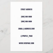 Vetgedrukte fitness trainer mannelijk flyer (Achterkant)