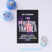 Vetgedrukte fitness trainer mannelijk flyer (Enkel)