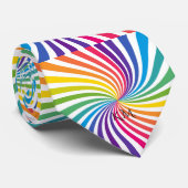 Vetgedrukte flamboyante levendige dynamische werve stropdas (Opgerold)