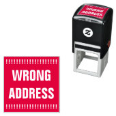 Vetgedrukte "FOUT ADRES" Zelfinkt Rubber Stamp Zelfinktende Stempel (In situ)