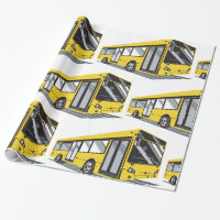 Vetgedrukte gele stadsbus openbaar vervoer