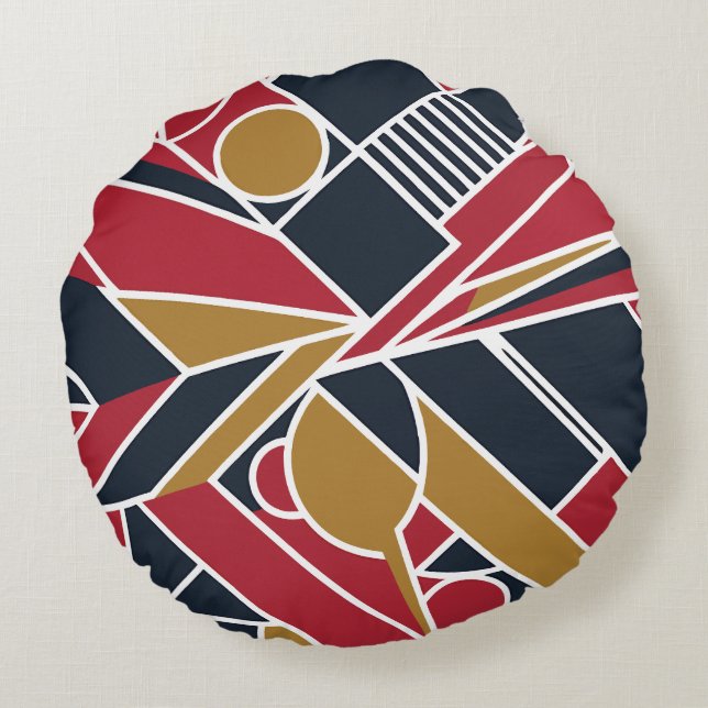 Vetgedrukte geometrie - Kussens - Modern Bedroom D (Achterkant)