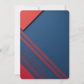 Vetgedrukte geometrische Abstracte gepersonaliseer Kaart (Achterkant)