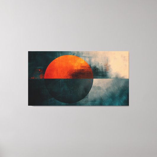 Vetgedrukte geometrische Abstracte kunst - getextu Canvas Afdruk (Voorkant)